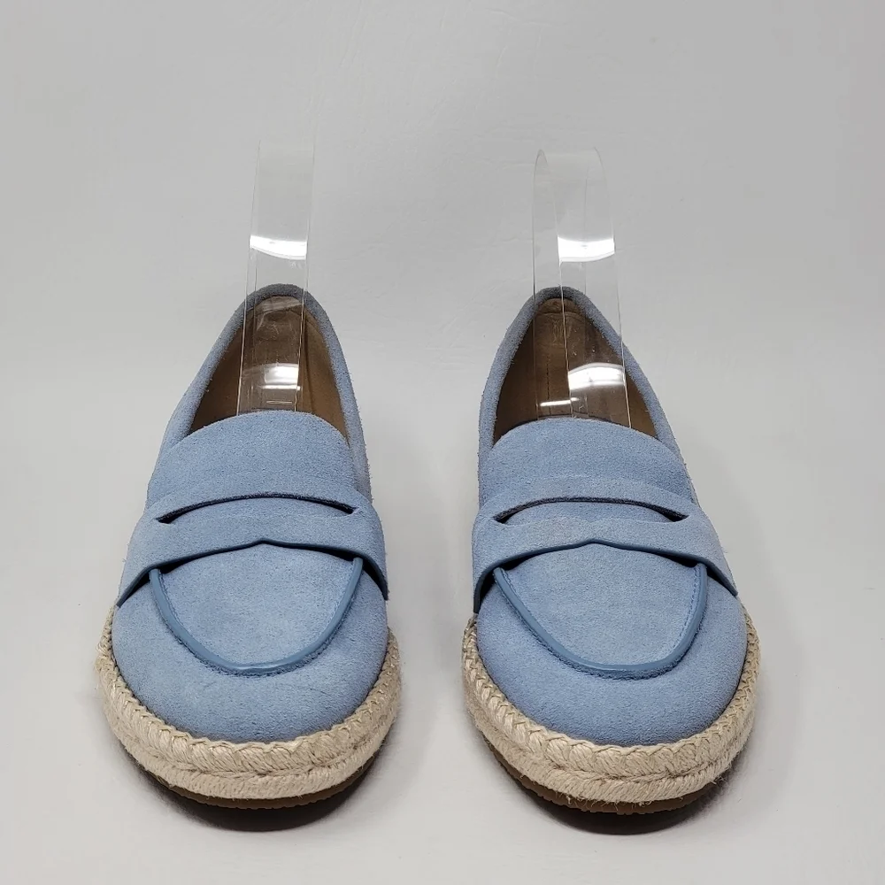 MICHAEL Michael Kors Women's Lennon Slip On Loafer Espadrille Blue Size 7.5 New